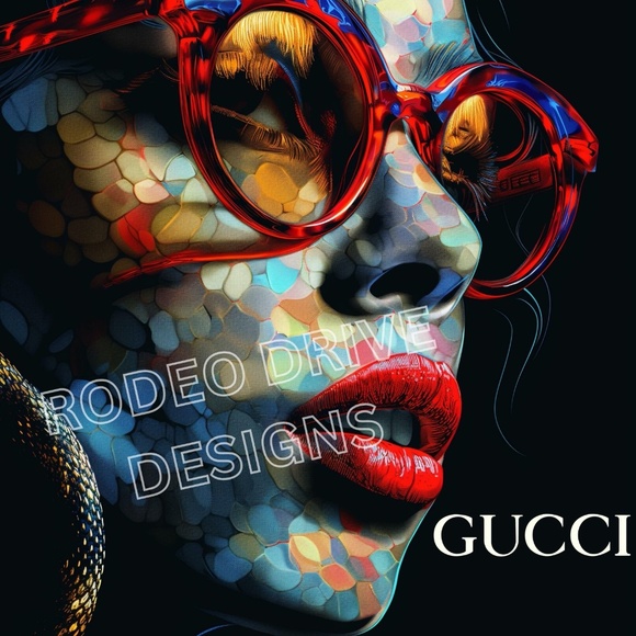GUCCI WALL ART 20x16 GUCCI FASHION ART GUCCI PRINT - Picture 2 of 2